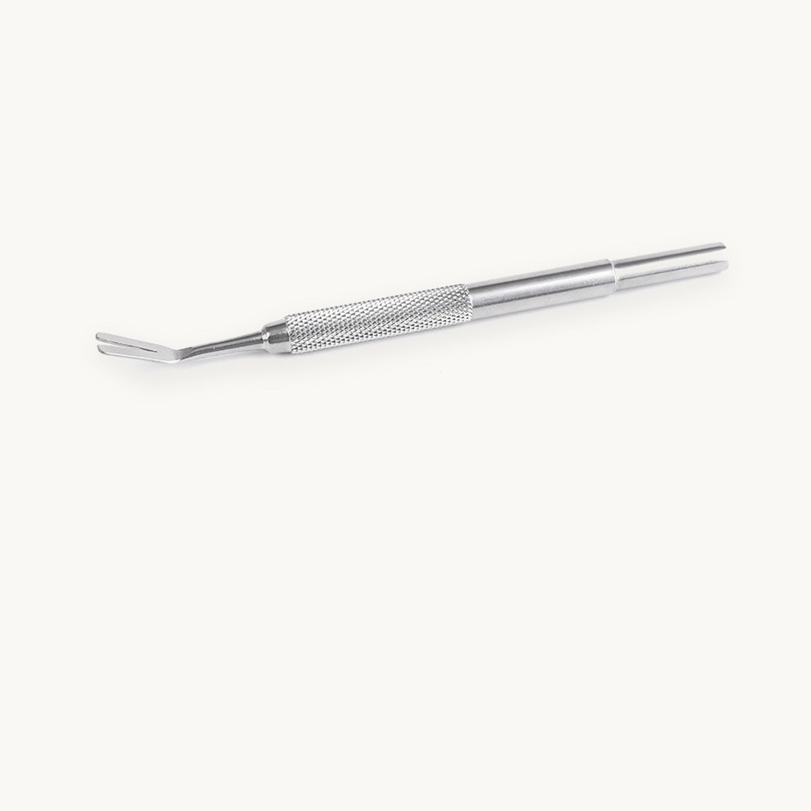 The tick remover seen from the side